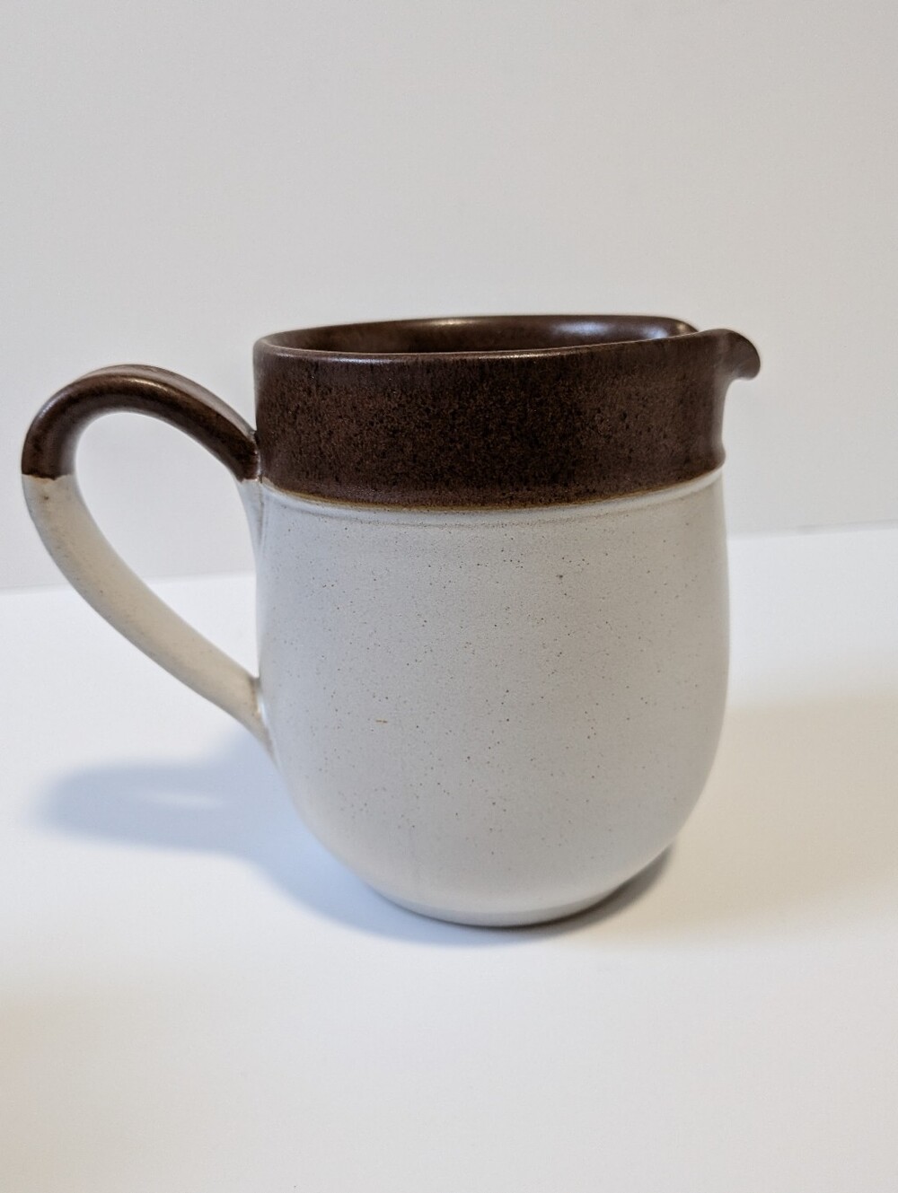 Vintage DENBY Stoneware England Creamer Syrup Server Mug
